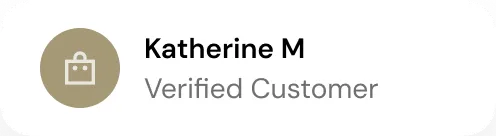 Verified customer card